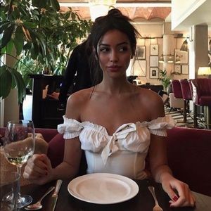 I.Am.Gia off shoulder Naomi top white or black small